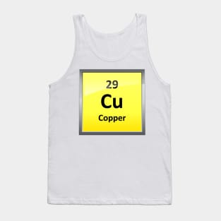 Copper Element Symbol - Periodic Table Tank Top